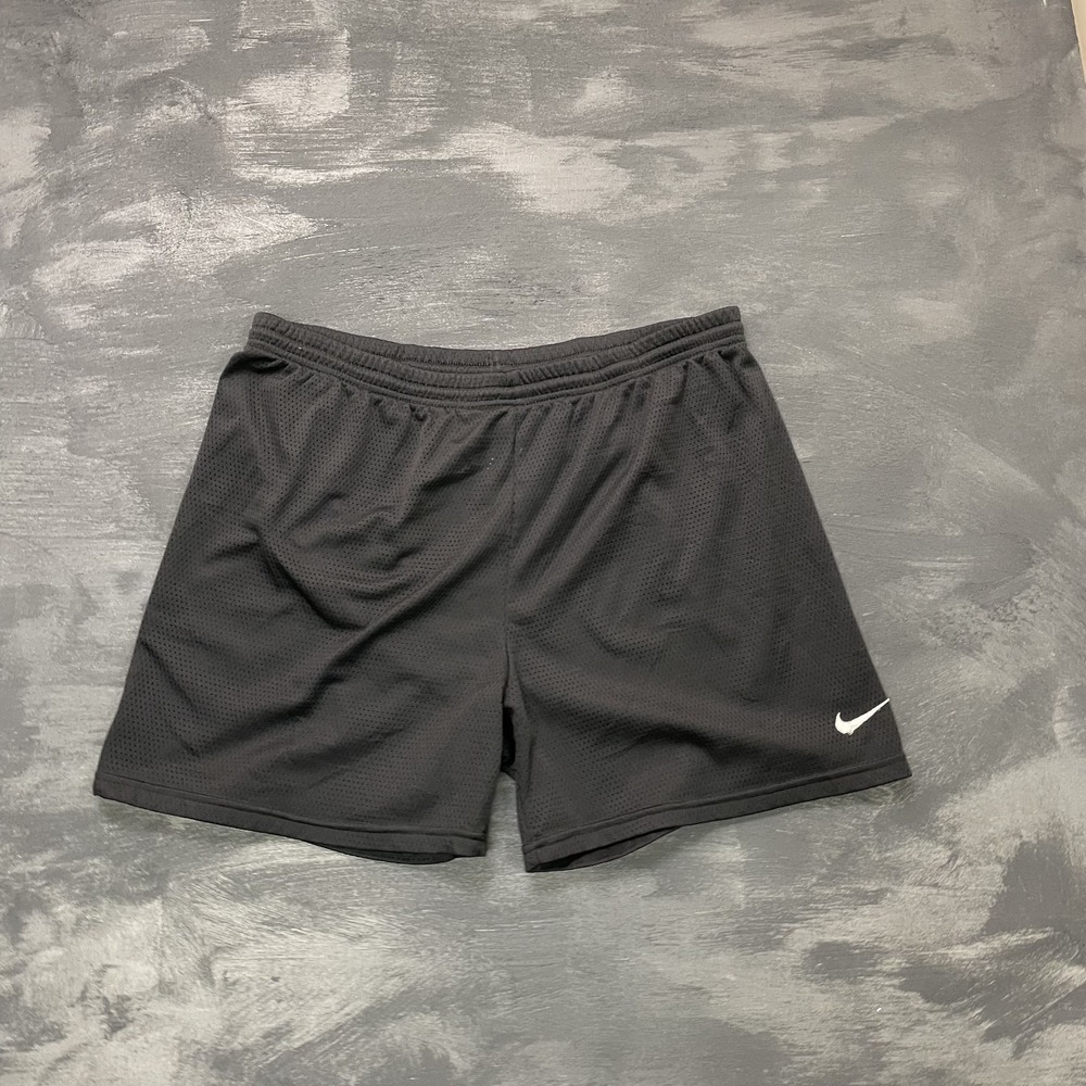 vintage Nike mesh shorts mens XL Black 1990s white tag swoosh
